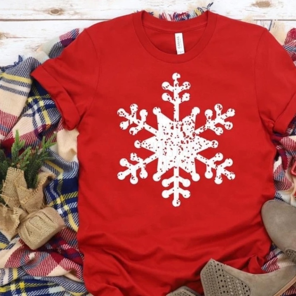Snowflake short sleeve T-shirt